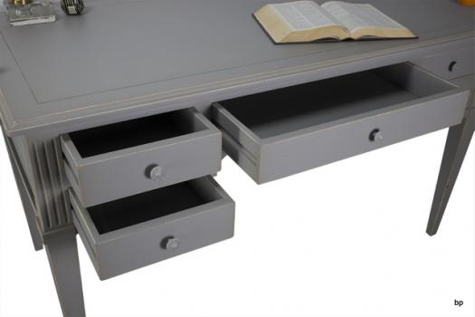 Bureau Ministre Mathilde réalisée en Merisier Massif de style Directoire GRIS ANTIK