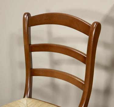 Chaise Mathilde en merisier massif de style Louis Philippe