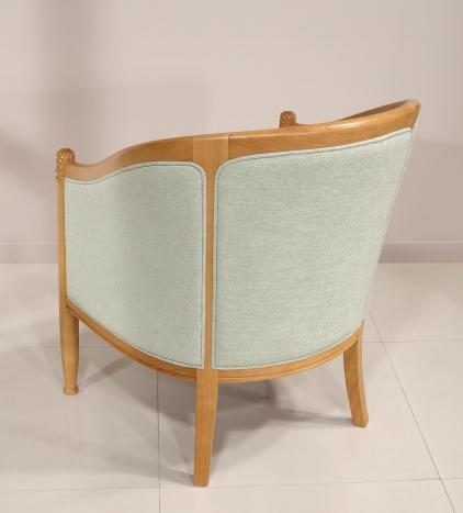 Fauteuil Cabriolet Caroline réalisé en hêtre Massif de style Louis Philippe 