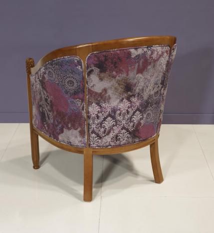 Fauteuil Cabriolet Caroline réalisé en Hêtre Massif de style Louis Philippe 