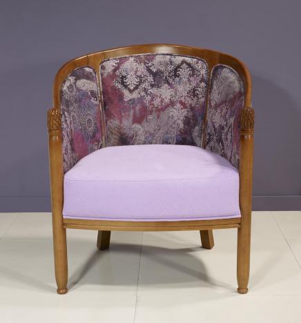 Fauteuil Cabriolet Caroline réalisé en Hêtre Massif de style Louis Philippe 