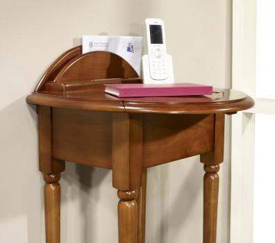 Table d'appoint ou Téléphone Marie-Amélie réalisée en Merisier de style Louis Philippe