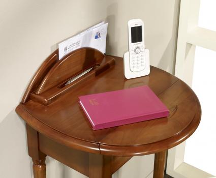 Table d'appoint ou Téléphone Marie-Amélie réalisée en Merisier de style Louis Philippe