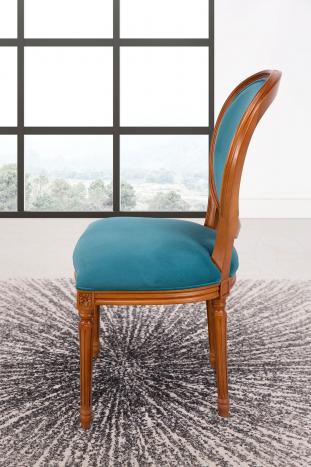Lot de 2 chaises Emeline réalisée en Merisier Massif de style Louis XVI SEULEMENT 1 LOT
