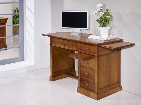 Petit Bureau Lucie réalisé en Merisier de style Louis Philippe PLATEAU MERISIER