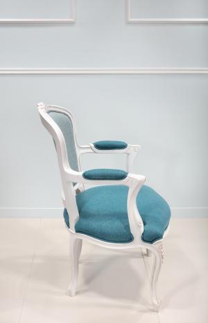Bergère de style Louis XV réalisée en hêtre massif SEULEMENT 1 disponible