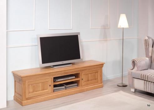 Meubles TV  Alexandre réalisé en Merisier Massif de style Louis Philippe  