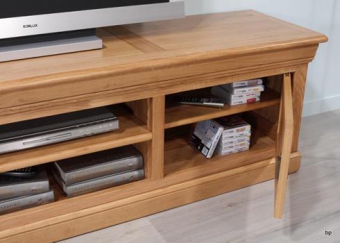Meubles TV  Alexandre réalisé en Merisier Massif de style Louis Philippe  