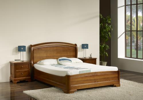 Lit Lea 160x200 en Merisier Massif de style Louis Philippe