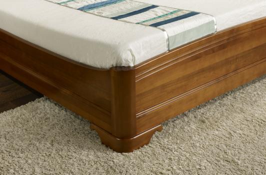 Lit Lea 160x200 en Merisier Massif de style Louis Philippe