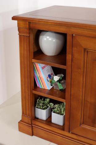 Meuble TV Lucie, réalisé en MERISIER de style Directoire 