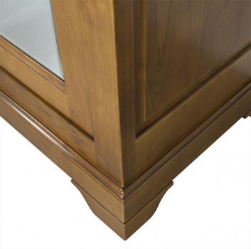 Armoire 3 portes Christine réalisée en Merisier Massif de style Louis Philippe PORTES COULISSANTES