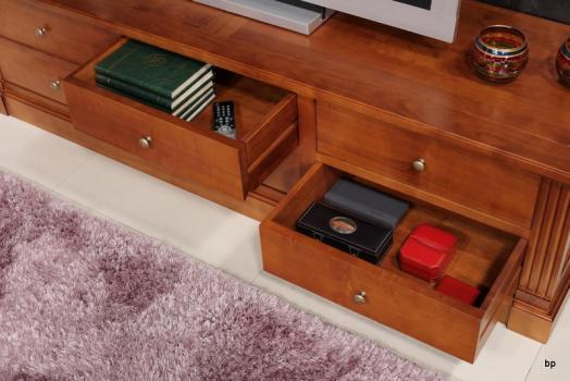 Meuble TV 16/éme Laurence réalisé en merisier de style Directoire