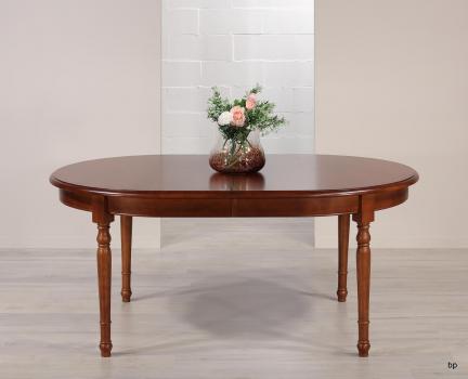 Table Ovale 170*110 réalisée en Merisier Massif de style Louis Philippe 5 ALLONGES DE 40 CM