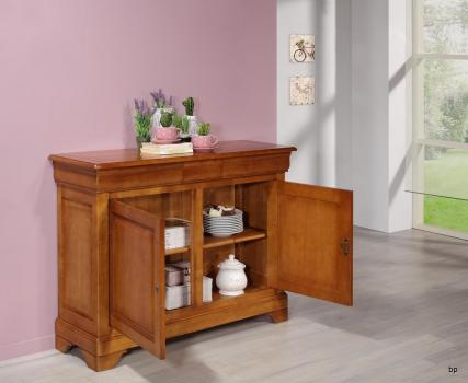 Buffet 2 portes Ingrid réalisé en merisier massif de style Louis Philippe SEULEMENT 1 DISPONIBLE