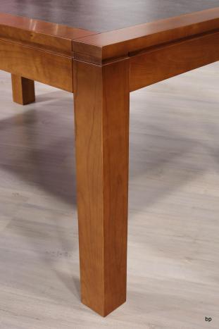 Table de repas Aurore réalisée en Merisier Massif Contemporaine Plateau céramique Largeur 160 cm