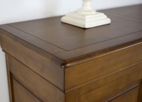Buffet 3 portes Estelle réalisé en Merisier massif de style Louis Philippe Finition Merisier Doré ANTIK (léger vieillissement du bois) SEULEMENT 1 DISPONIBLE