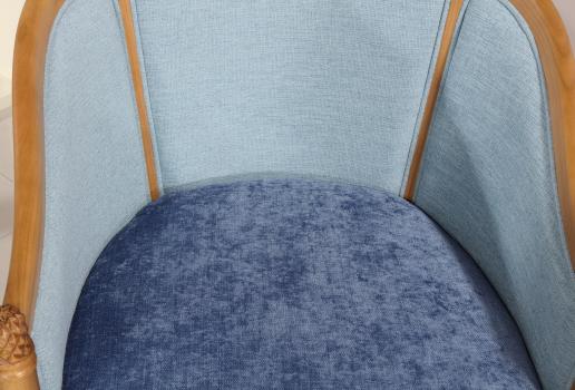 Fauteuil Cabriolet Caroline réalisé en hêtre Massif de style Louis Philippe 