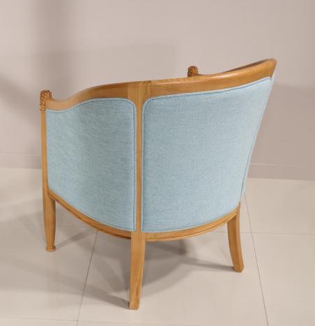 Fauteuil Cabriolet Caroline réalisé en hêtre Massif de style Louis Philippe 