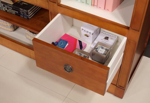 Bibliothèque Jade réalisée en merisier de Style Directoire