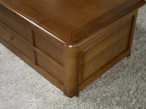 Table Basse Bar Pauline réalisée en Merisier de style Louis Philippe