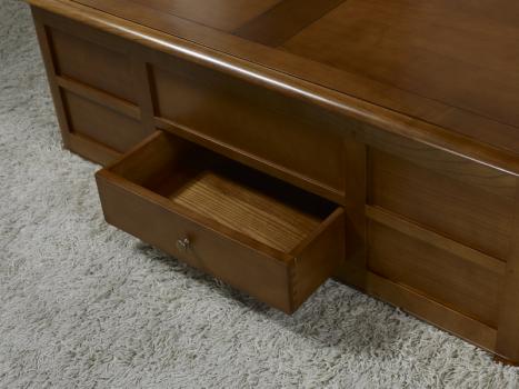 Table Basse Bar Pauline réalisée en Merisier de style Louis Philippe