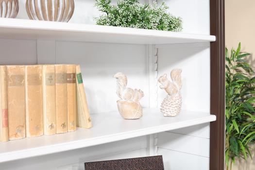 Bibliothèque Ambre réalisée en Merisier Massif de style directoire