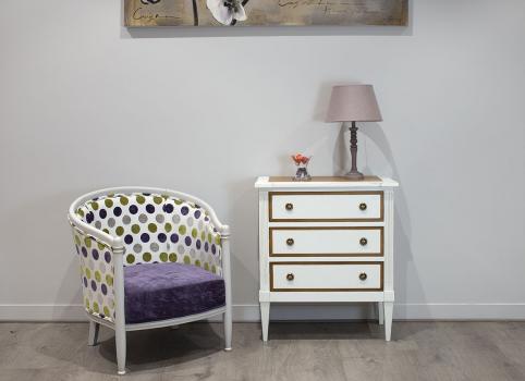 Commode Blandine réalisée en merisier de style Directoire Finition BI-COLOR Seulement 1 disponible
