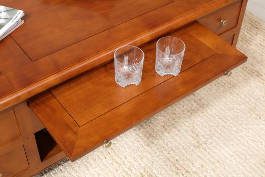 Table basse Louise réalisée en Merisier de style Louis Philippe 