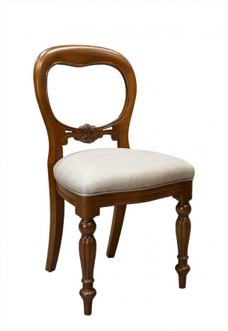 Lot de 4 Chaises en merisier massif de style Louis Philippe Sculptées main SEULEMENT 1 LOT DE DISPONIBLE