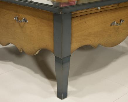 Table Basse rectangulaire Zoé, de style Louis XV réalisée en Merisier 