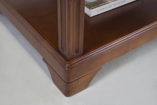 Table basse carrée réalisée en Merisier de style Louis Philippe 80x80 SEULEMENT 1 DISPONIBLE