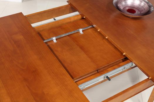Table ovale Constance 170*110 réalisée en Merisier Massif de style Louis Philippe 2 allonges incorporées de 40 cm
