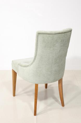 Chaise de séjour Capitonnée 4 pieds en Merisier Massif 