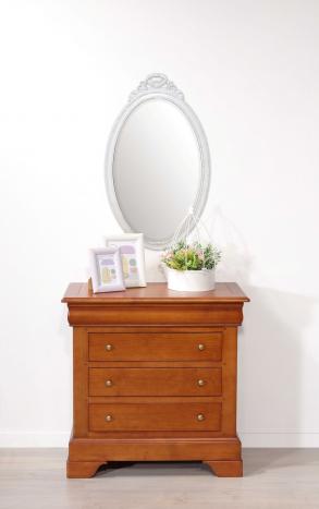 Commode 4 tiroirs Emma réalisée en Merisier Massif de style Louis Philippe 