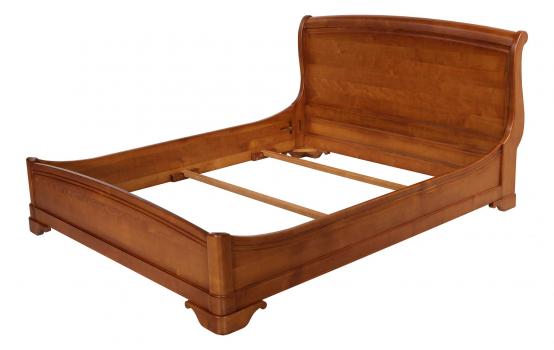 Lit Lea 160x200 en Merisier Massif de style Louis Philippe SEULEMENT 1 DISPONIBLE